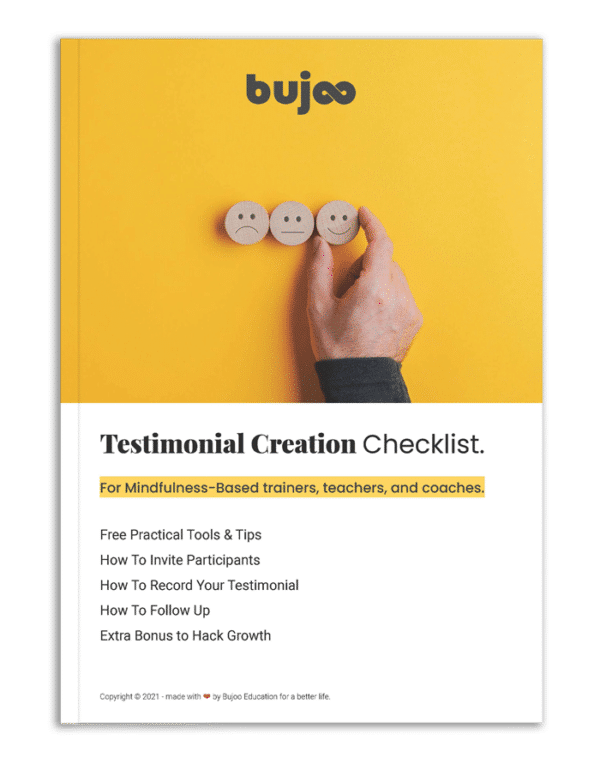 How To Record Testimonials Checklist ∞ Bujoo Education